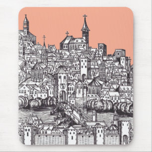 Basel Stadt im Nordwesten der Schweiz Mousepad