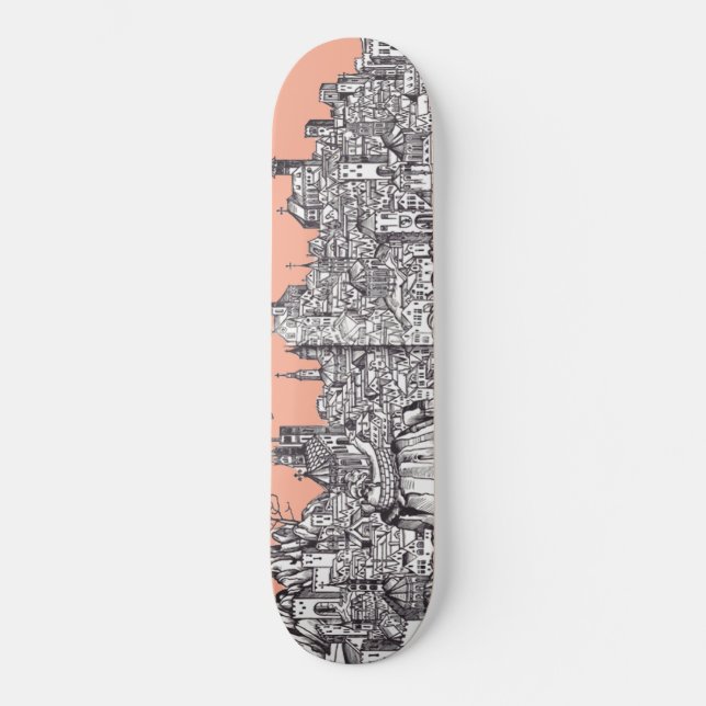 Basel Stadt im Nordwesten der Schweiz Skateboard (Vorderseite)