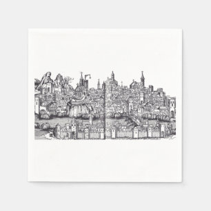 Basel Stadt in der Nordwestschweiz Serviette