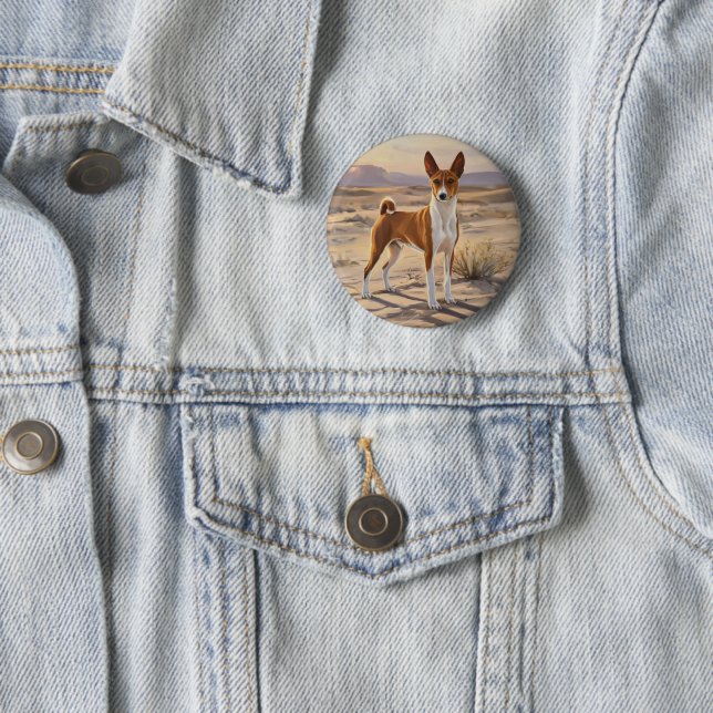 Basenji Button (Beispiel)