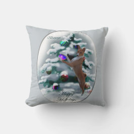 Basenji Christmas Kissen