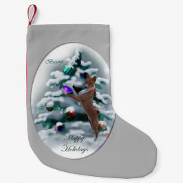 Basenji Christmas Kleiner Weihnachtsstrumpf