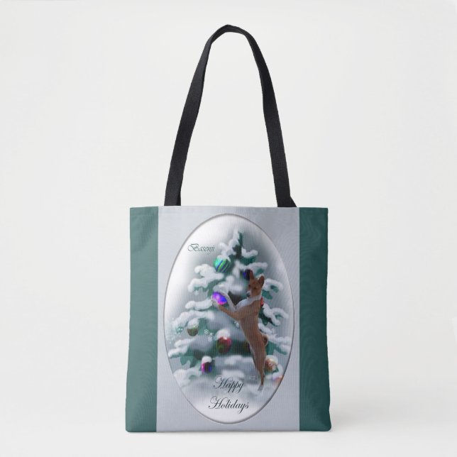 Basenji Christmas Tasche (Vorderseite)