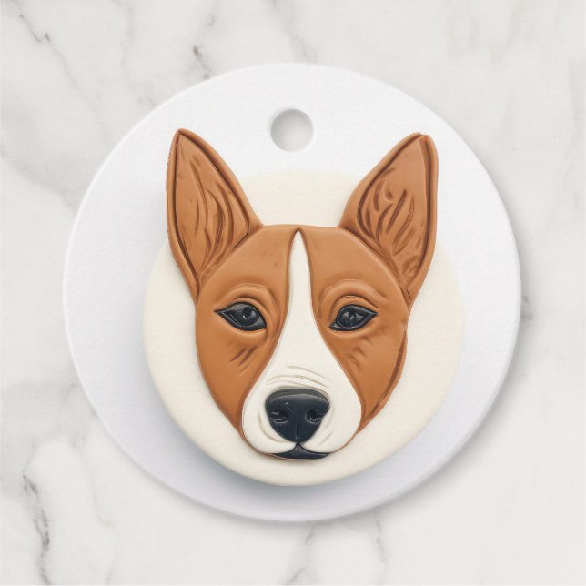 Basenji Dog 3D Inspiriert Geschenkanhänger (Vorderseite)