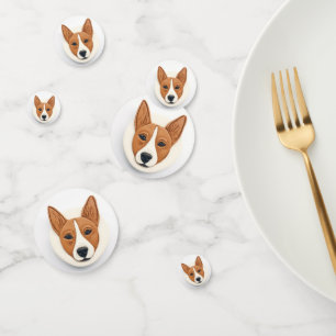 Basenji Dog 3D Inspiriert Konfetti