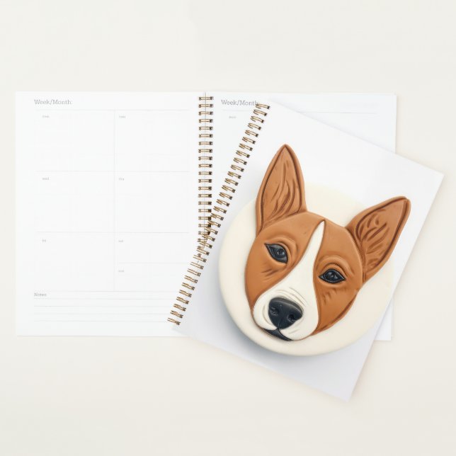 Basenji Dog 3D Inspiriert Planer (Anzeige)