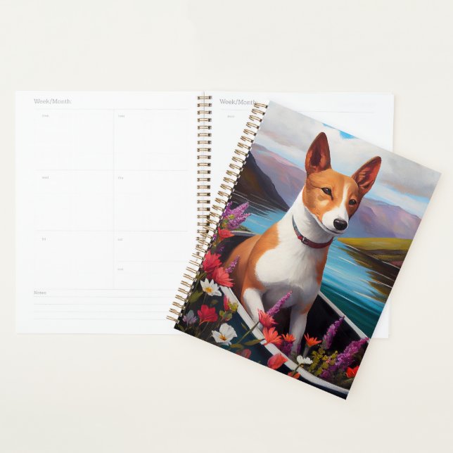 Basenji Dog auf einem Paddel: Ein Landschaftliches Planer (Anzeige)