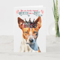 Basenji Dog Königin zum Tag Funny zum Geburtstag