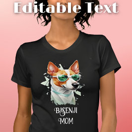 Basenji Dog Mama Sonnenbrille T-Shirt