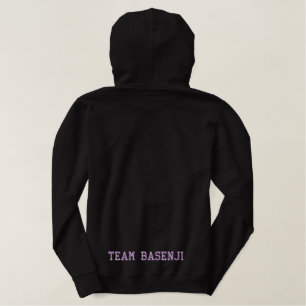Basenji Dog MOM Bestickter Hoodie