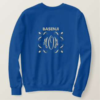 Basenji Dog MOM Besticktes Sweatshirt