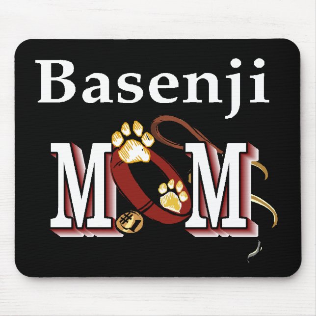 Basenji Dog MOM Mousepad (Vorne)