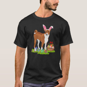 Basenji Dog Ostereier Jagd Bunny Basenji Easte T-Shirt