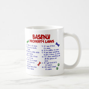 BASENJI Eigentums-Gesetze 2 Kaffeetasse