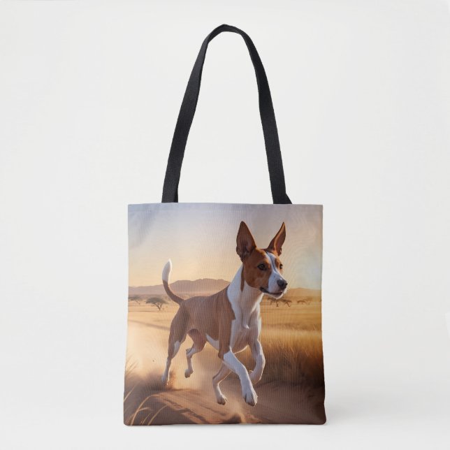 Basenji Elegant Tote Bag Tasche (Vorderseite)