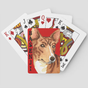 Basenji-Farbblockkarten Spielkarten