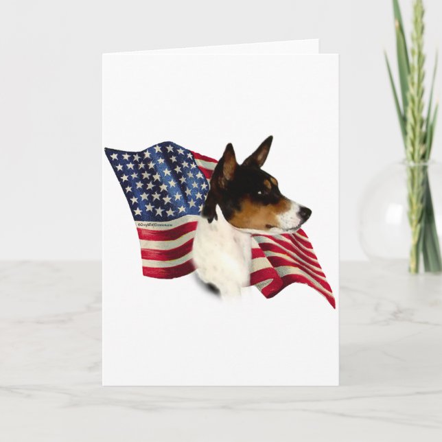 Basenji-Flagge Karte (Vorderseite)