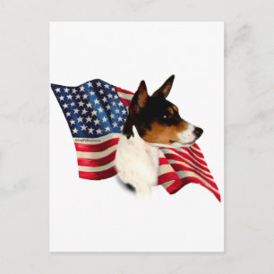 Basenji-Flagge Postkarte