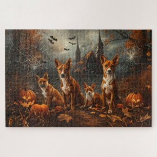 Basenji Halloween Nacht Hunde-Leckerei