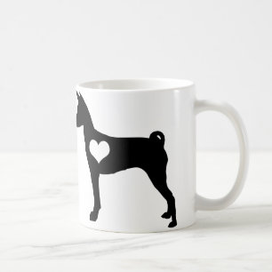 Basenji Herz-Tasse Kaffeetasse