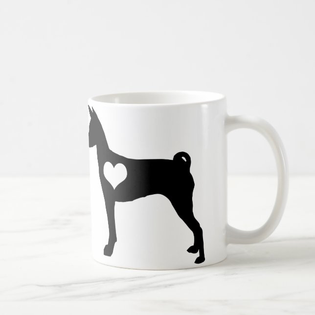 Basenji Herz-Tasse Kaffeetasse (Rechts)