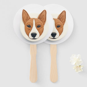 Basenji Hund 3D Inspiriert Fächer