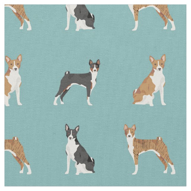 Basenji-Hunde Stoff (Nahaufnahme)