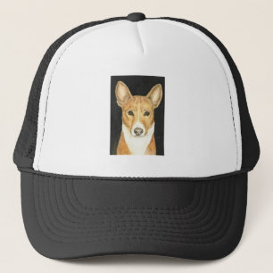 "Basenji" Hundekunst-Hut Truckerkappe