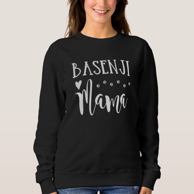 Basenji-Hundemutter Süße Basenji-Mama Sweatshirt (Vorderseite)