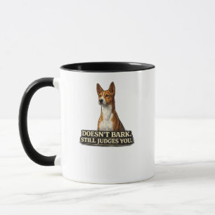 Basenji-Hundeshirt – Bellt nicht, beurteilt dich t Tasse