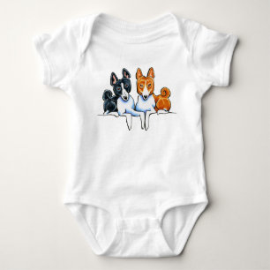 Basenji Knospen Baby Strampler
