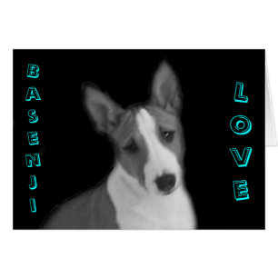 Basenji Liebe-Karte