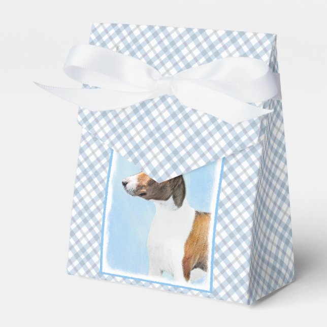 Basenji Malerei - Niedliche Originalkunst Geschenkschachtel (Vorderseite)