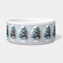 Basenji Merry Christmas Napf