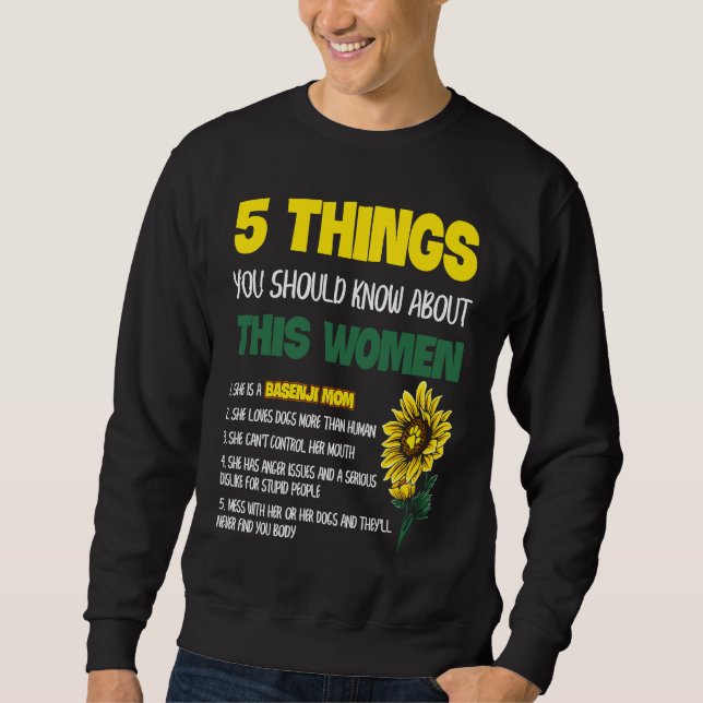 Basenji-Mutter Basenji-Mama Hund Frau Sweatshirt (Vorderseite)