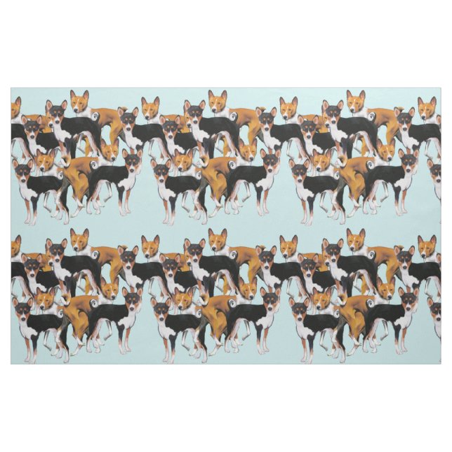 Basenji nahtlos stoff (Fat Quarter (45,7 x 55,9 cm))