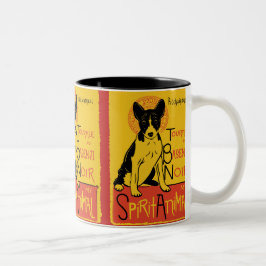 Basenji niedliche Hundekaffee-Tasse Zweifarbige Tasse