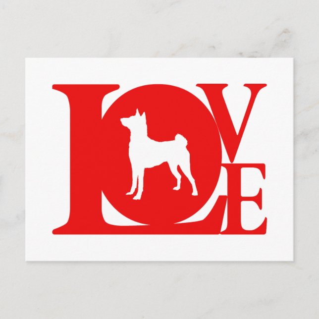 Basenji Postkarte (Vorderseite)