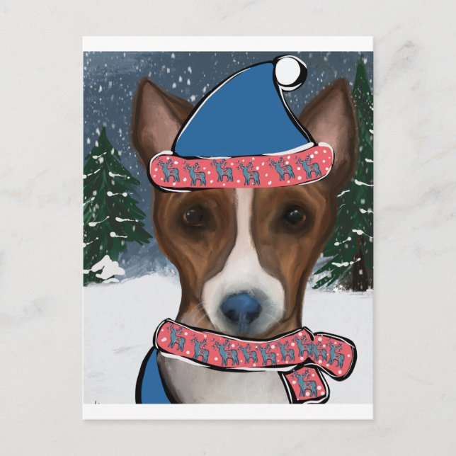 BASENJI POSTKARTE (Vorderseite)