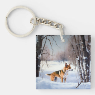 Basenji Qu'il neige Noël 