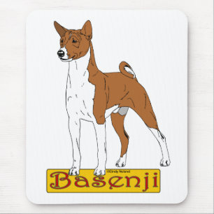 Basenji - Rot Mousepad