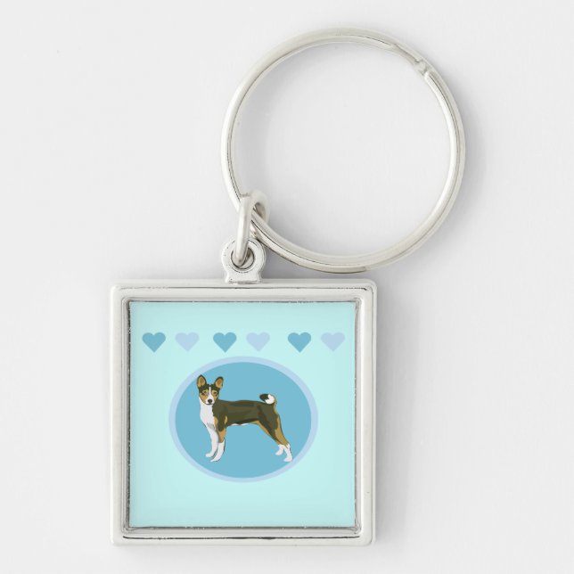 Basenji Schlüsselanhänger (Vorne)
