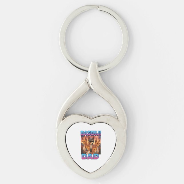 Basenji Schlüsselanhänger (Vorderseite)