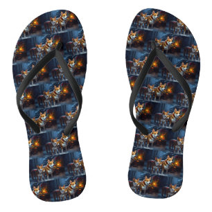 Basenji Schneeschlitten Weihnachtsdekoration Flip Flops