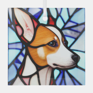 Basenji ‚Stainglas‘ Ornament Aus Glas