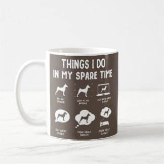 Basenji Things Do Spare Time Funny Dog Mom Dad  Kaffeetasse