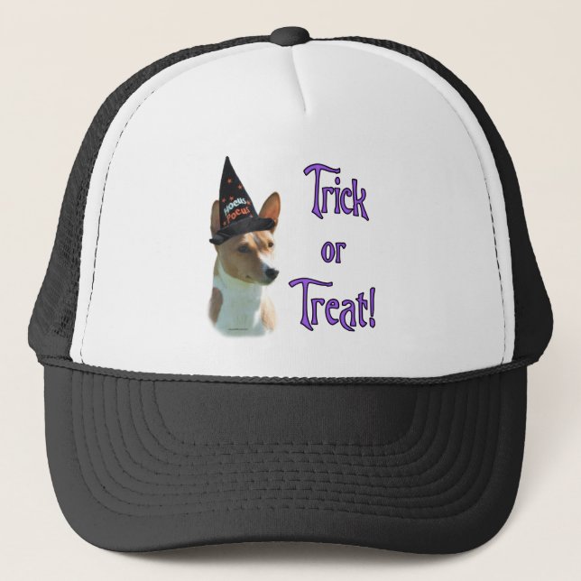 Basenji Trick Truckerkappe (Vorderseite)