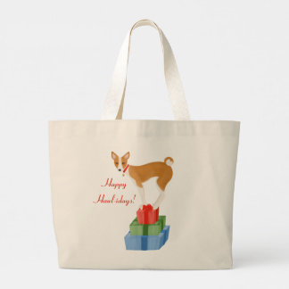 Basenji und präsentiert Tote Bag Jumbo Stoffbeutel