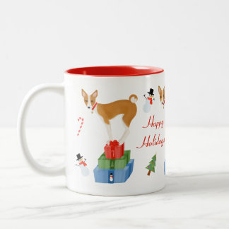 Basenji und Present Tasse