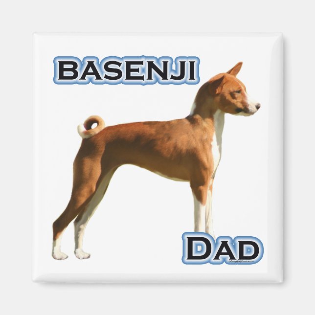 Basenji Vater 4 - Magnet (Vorne)